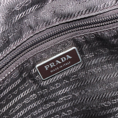 Prada PRADA Tote Bag Nylon Green Silver Authentic 157537