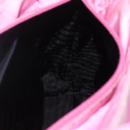 Prada PRADA Tote Bag Nylon Pink Silver Authentic 164823