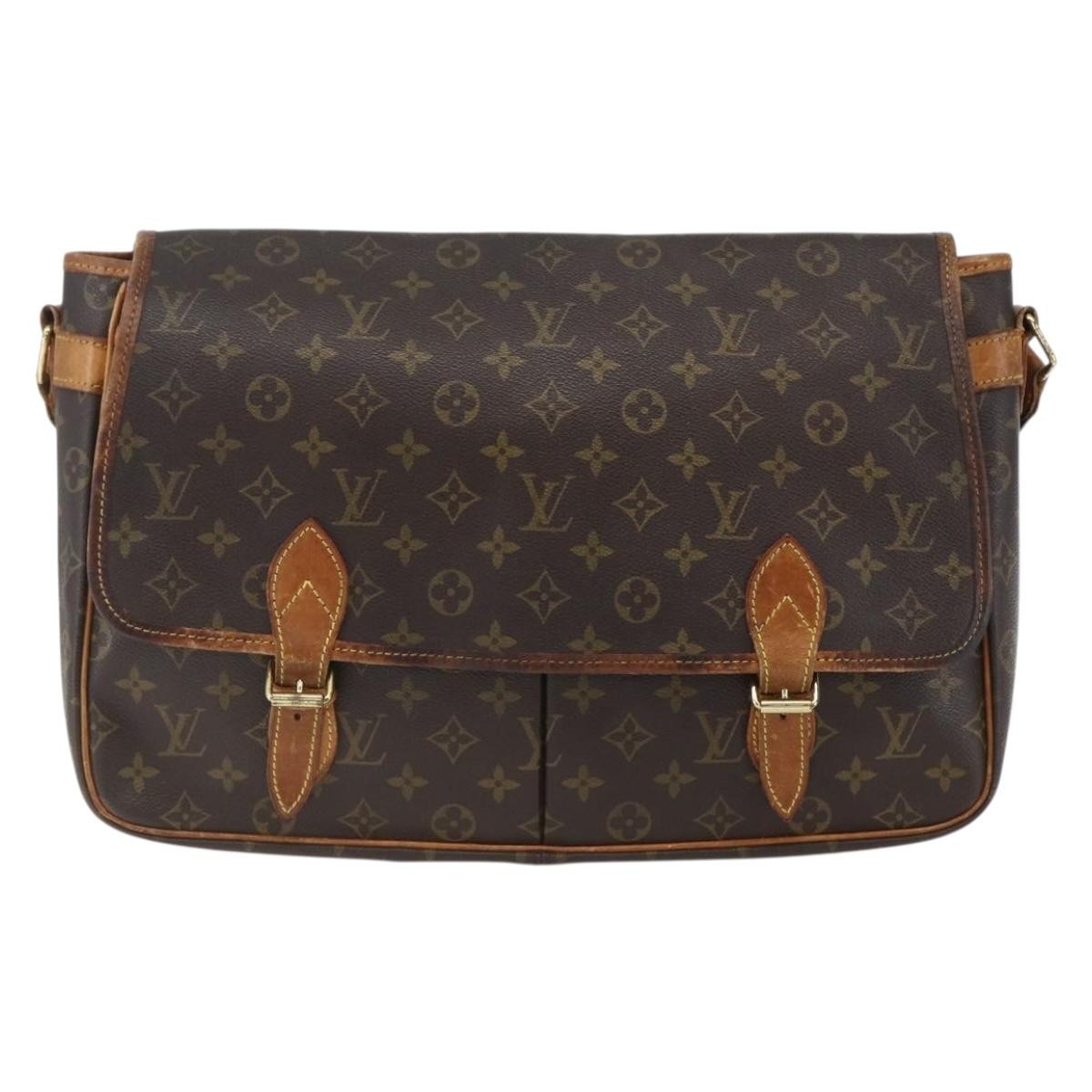 Louis Vuitton LOUIS VUITTON Monogram Gibeciere GM Shoulder Bag M42246 LV Authentic ka2622