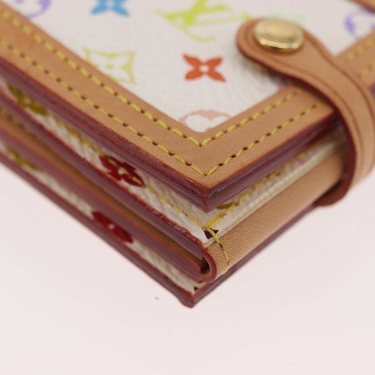 Louis Vuitton LOUIS VUITTON Multicolor Porto Photo 4 Vole Photo Case White M58005 Authentic BAZ610V Bag