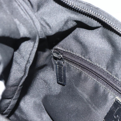 Gucci GUCCI GG Canvas Shoulder Bag Nylon Black Silver 01 3386 Authentic 178845
