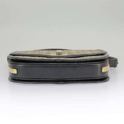 Celine CELINE C Sulky Shoulder Bag Canvas Navy Beige Authentic 100162