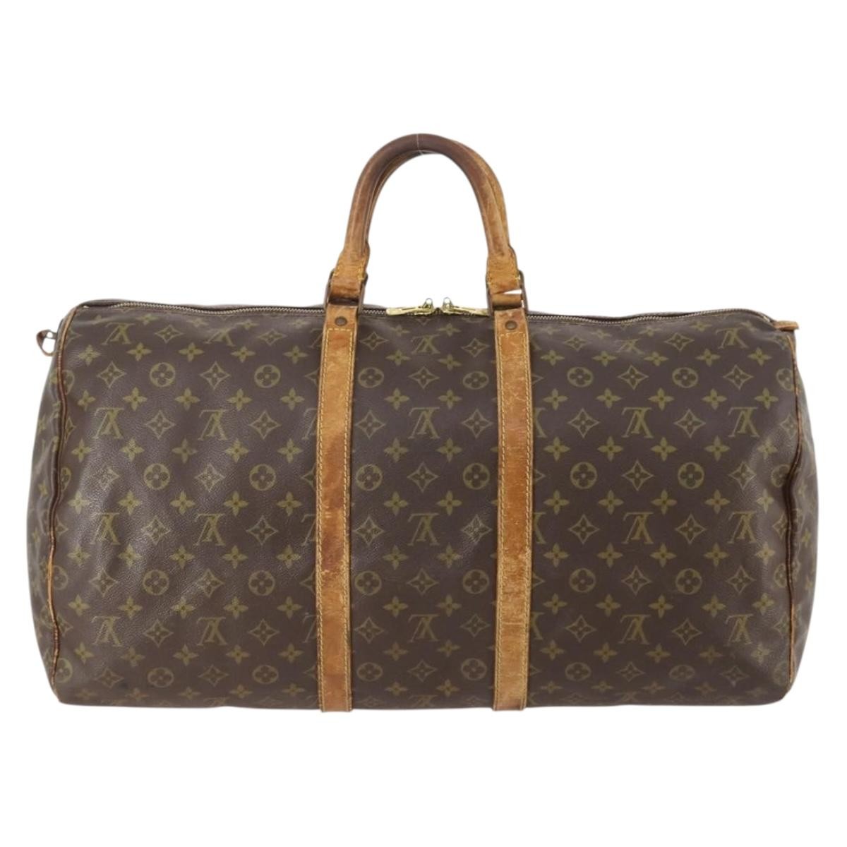 Louis Vuitton LOUIS VUITTON Monogram Keepall 55 Boston Bag M41424 LV Authentic 178233