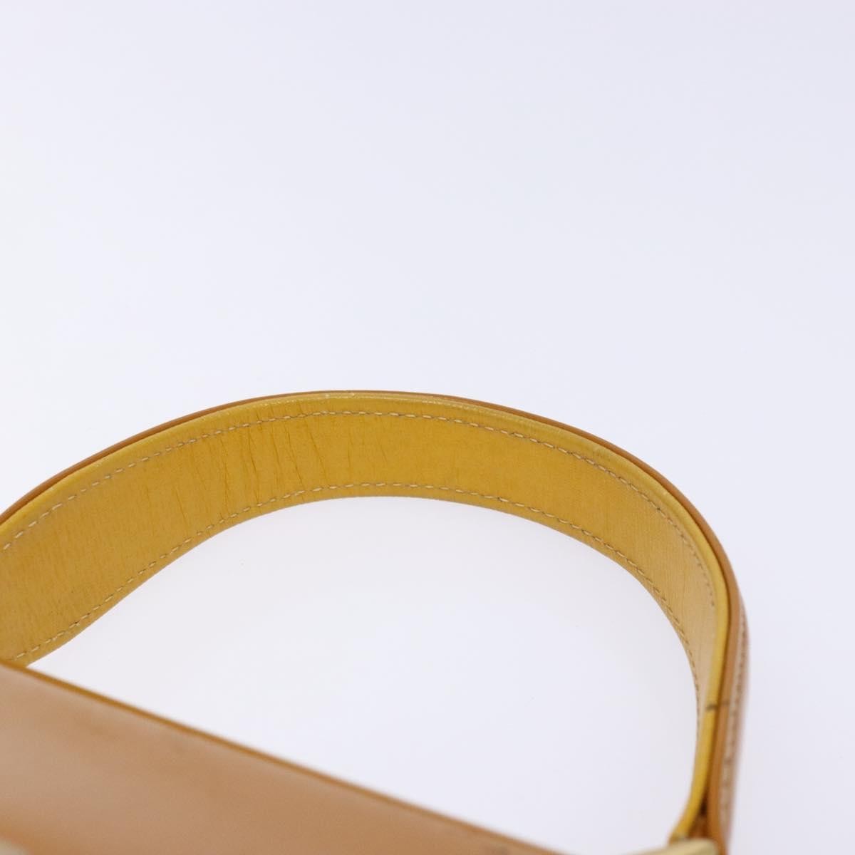 Burberrys Burberrys Hand Bag Leather Yellow Gold Authentic BA4802