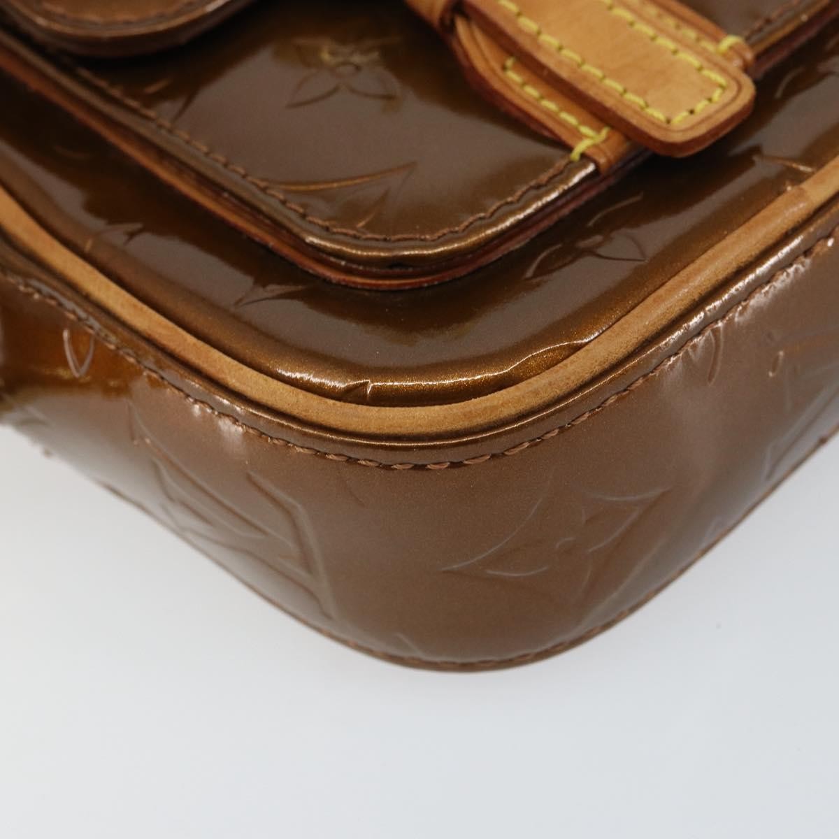 Louis Vuitton LOUIS VUITTON Monogram Vernis Christie PM Bag Bronze M91111 Authentic ep12411