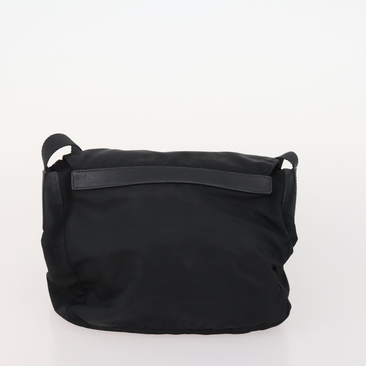Prada PRADA Hand Bag Nylon 4 Set Black Silver Green Authentic 178840