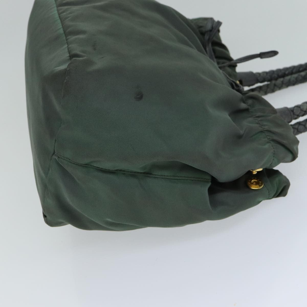 Prada PRADA Hand Bag Nylon 2way Khaki Authentic 77763