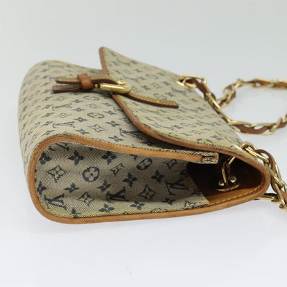 Louis Vuitton LOUIS VUITTON Monogram Mini Camille Chain Shoulder Bag Blue M92002 Authentic BD1396