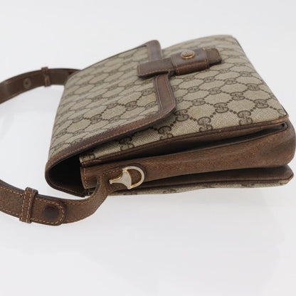 Gucci GUCCI GG Supreme Shoulder Bag PVC Beige Gold 001 16 4084 Authentic hk2993