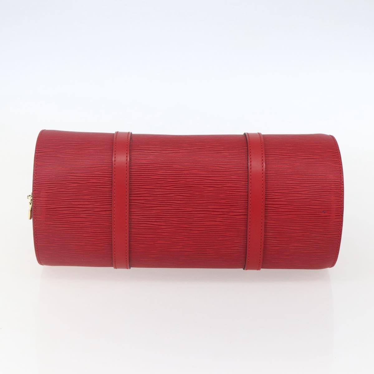 Louis Vuitton LOUIS VUITTON Epi Soufflot Hand Bag Red M52227 LV Authentic mr1713V