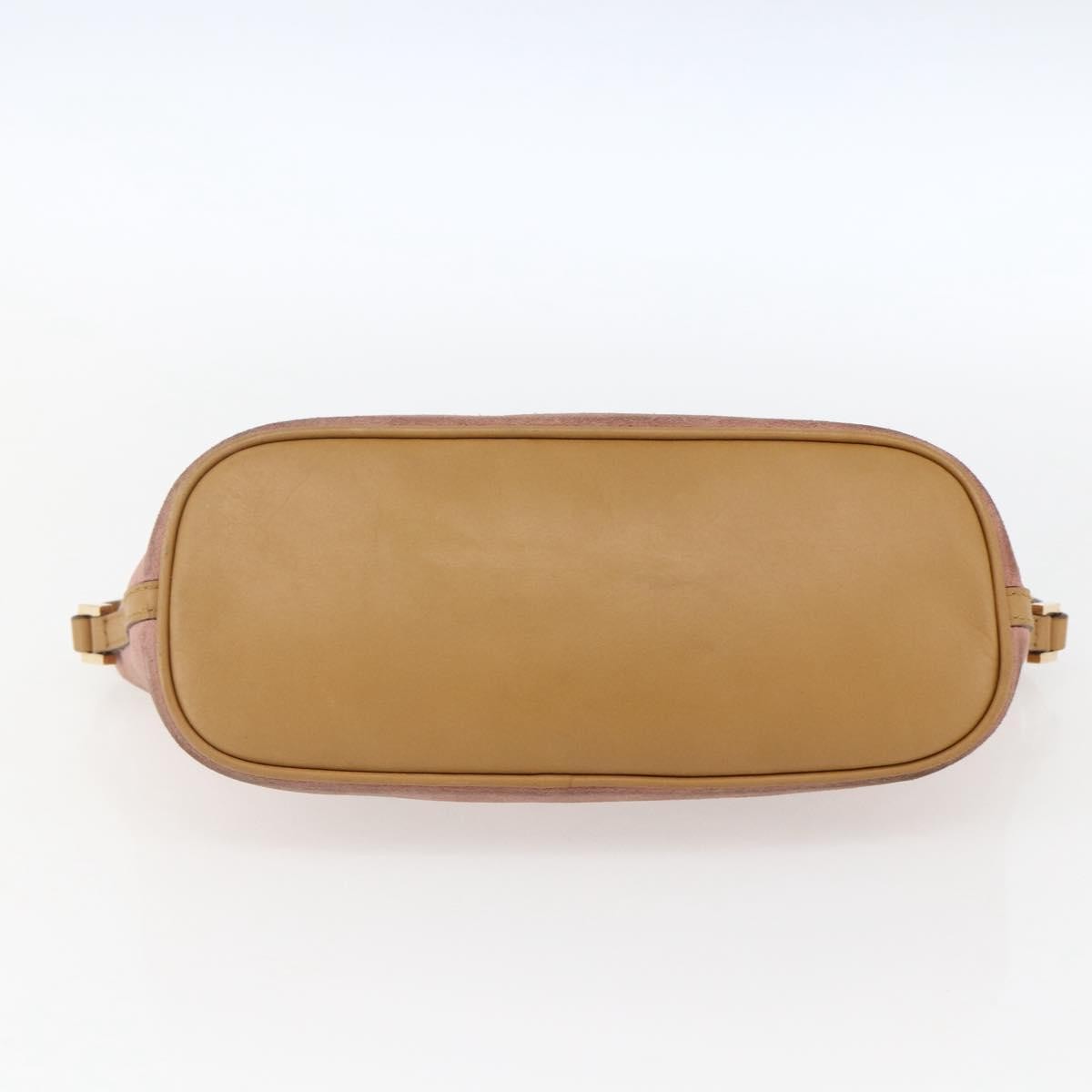 Gucci GUCCI Accessory Pouch Suede Pink Gold 039 1103 Authentic 173549 Bag