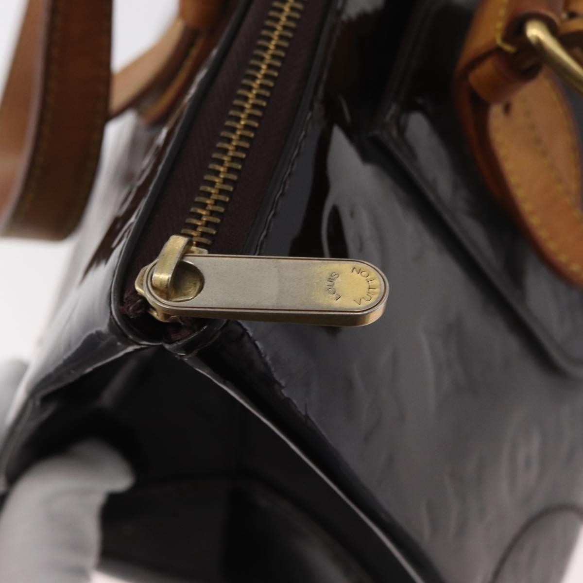Louis Vuitton LOUIS VUITTON Monogram Vernis Rosewood Avenue Bag Amarante M93510 Authentic 179465