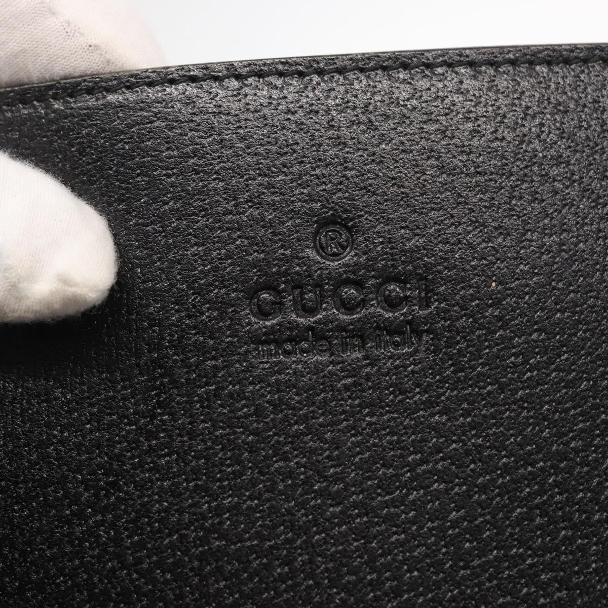 Gucci GUCCI Bamboo Tote Bag Leather Black 002 1059 Authentic 160597