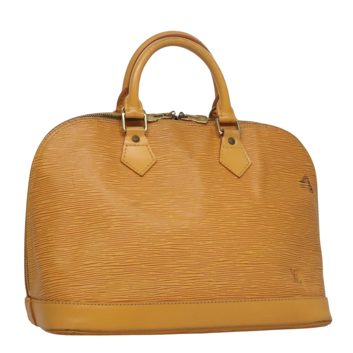 Louis Vuitton LOUIS VUITTON Epi Alma Hand Bag Yellow M52149 LV Authentic 107462