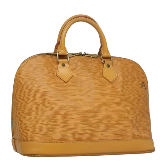 Louis Vuitton LOUIS VUITTON Epi Alma Hand Bag Yellow M52149 LV Authentic 107462