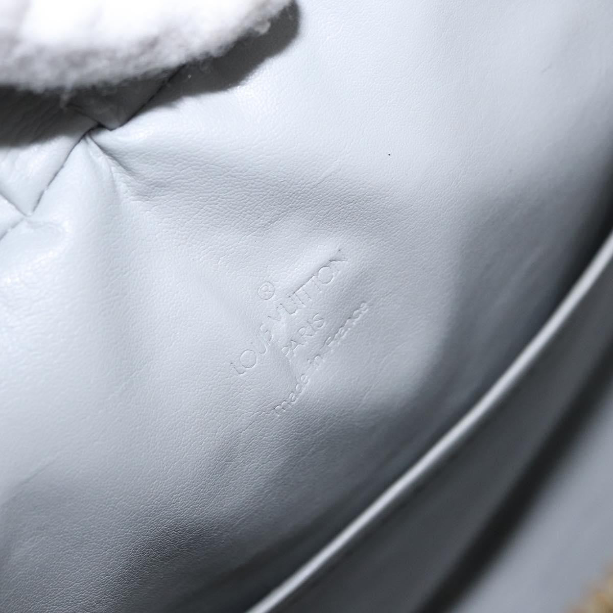 Louis Vuitton LOUIS VUITTON Monogram Vernis Tompkins Square Bag Gris M91150 LV Authentic ep12776