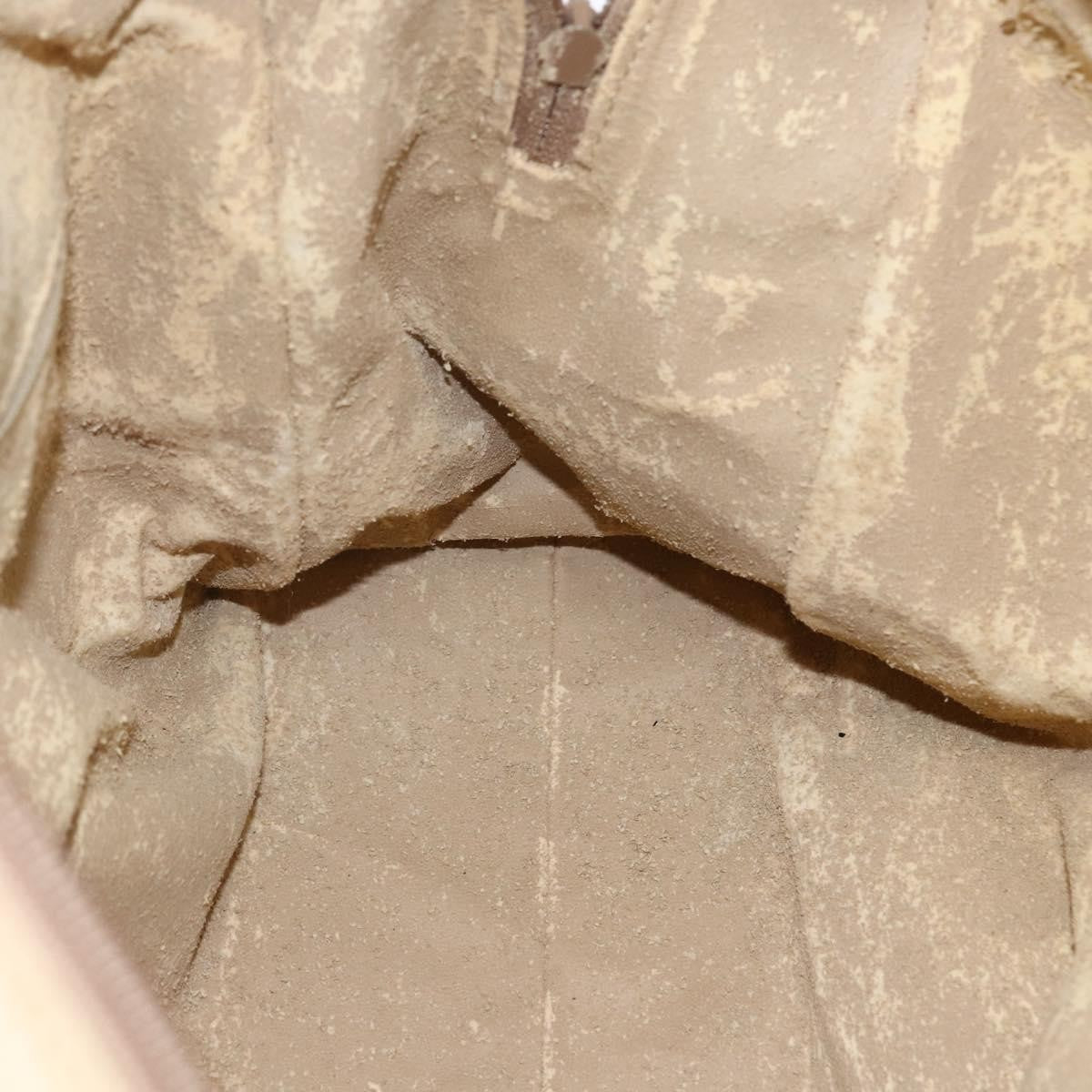 Gucci GUCCI Bamboo Hand Bag Leather 2way Beige Gold Authentic bs31889