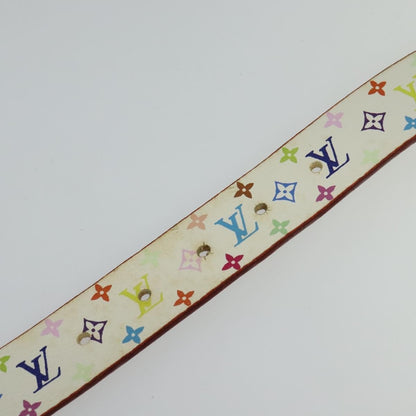 Louis Vuitton LOUIS VUITTON Monogram Multicolor Ceinture Carre Belt White M9270U LV Authentic MY153 Bag