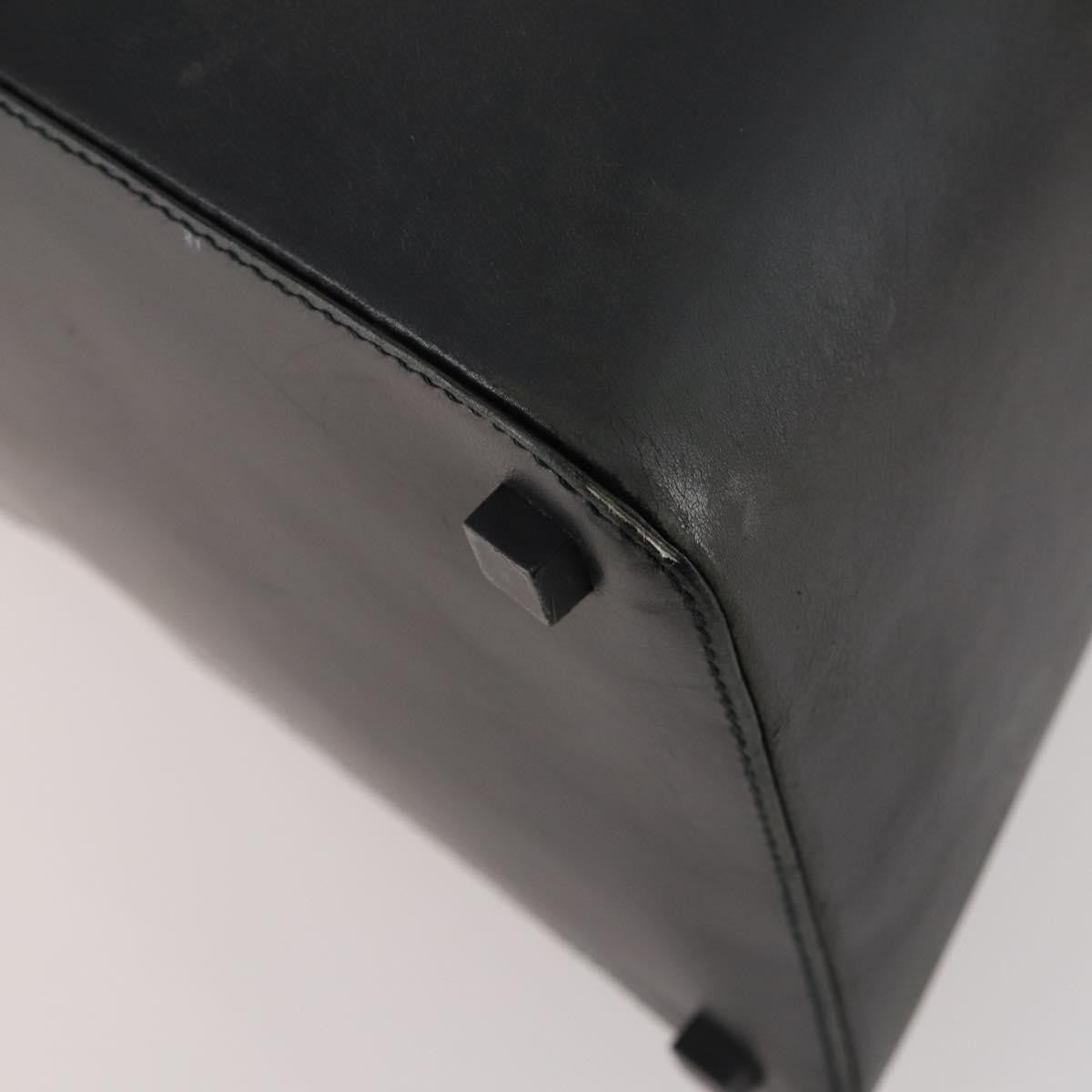 Gucci GUCCI Shoulder Bag Canvas Black Silver Authentic BA11545