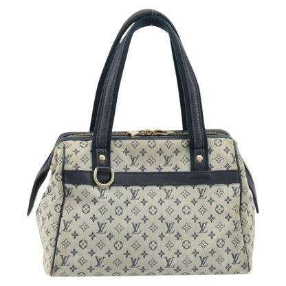 Louis Vuitton LOUIS VUITTON Monogram Mini Josephine PM Hand Bag Blue M92049 LV Authentic ep13340