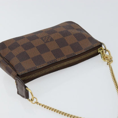 Louis Vuitton LOUIS VUITTON Damier Ebene Mini Pochette Accessoires Pouch N58009 LV Authentic 156078 Bag