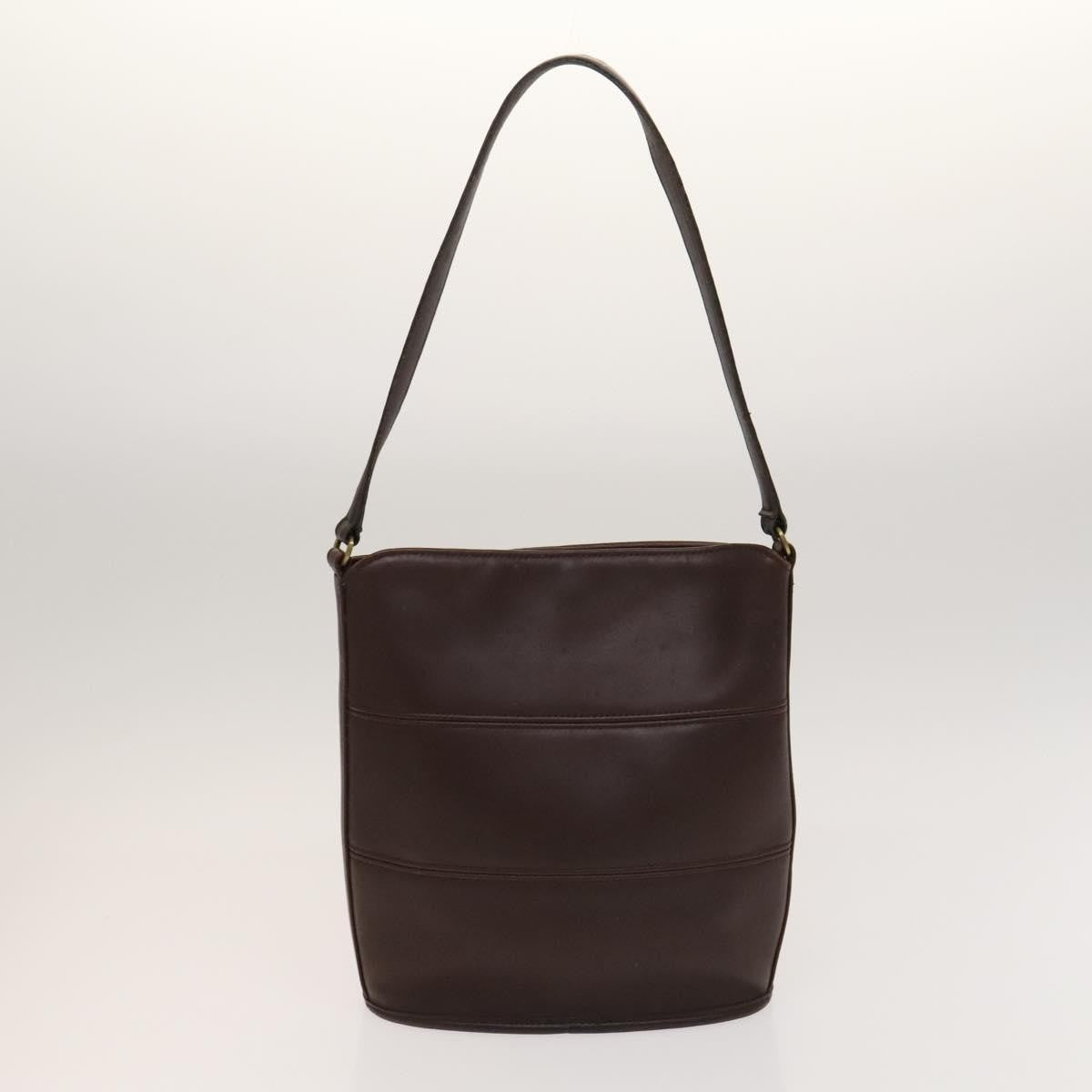 Coach Coach Shoulder Bag Leather 2 Set Brown Light Beige Authentic am8664