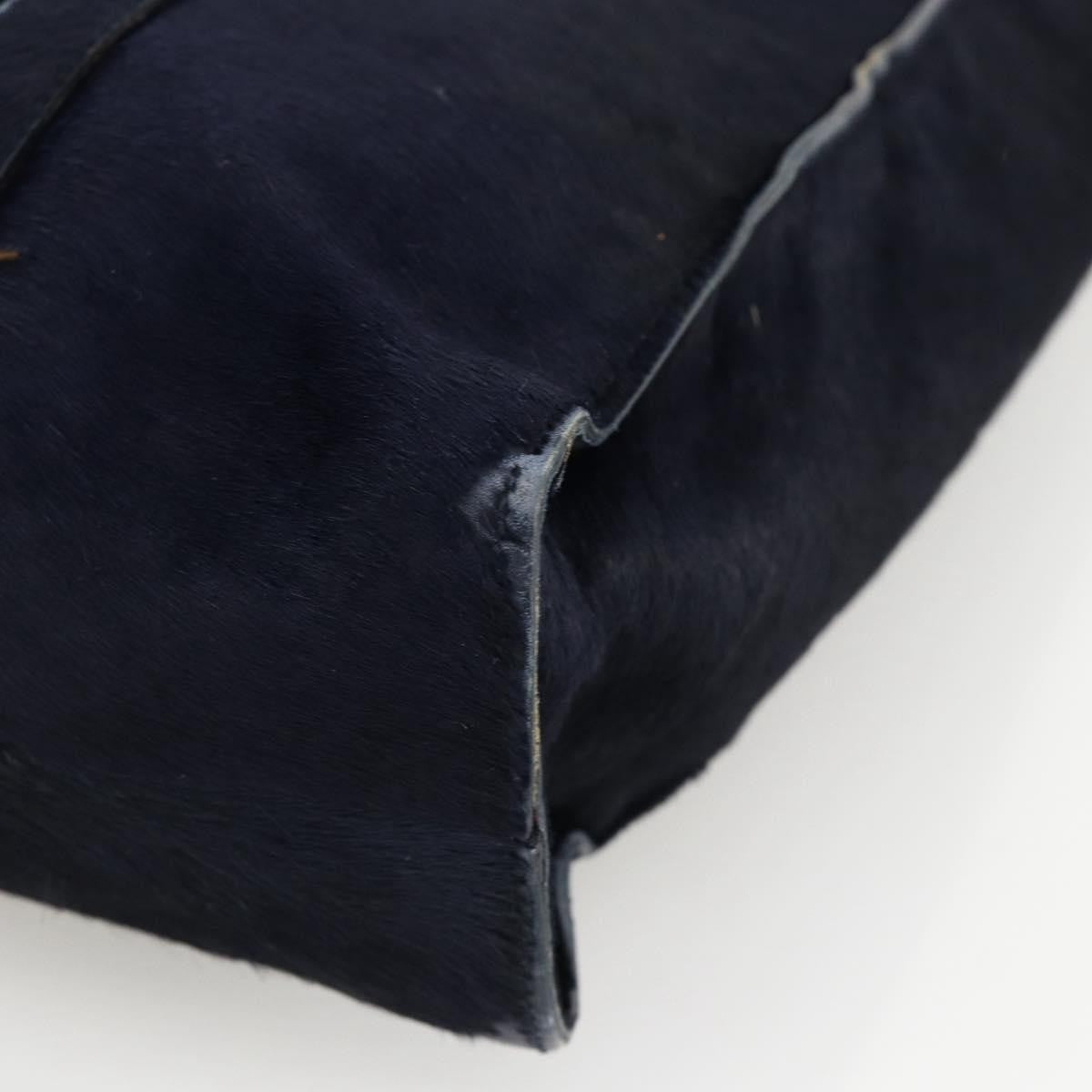 Prada PRADA Tote Bag Harako leather Navy Authentic 167194