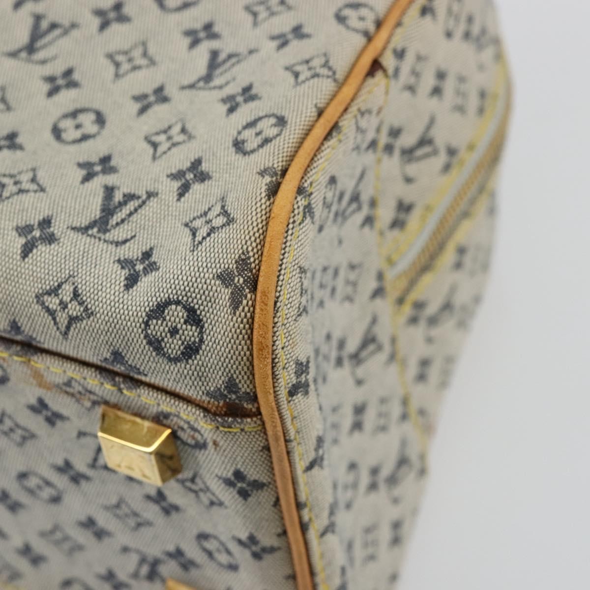 Louis Vuitton LOUIS VUITTON Monogram Mini Marie Hand Bag Blue M92003 LV Authentic ep14206