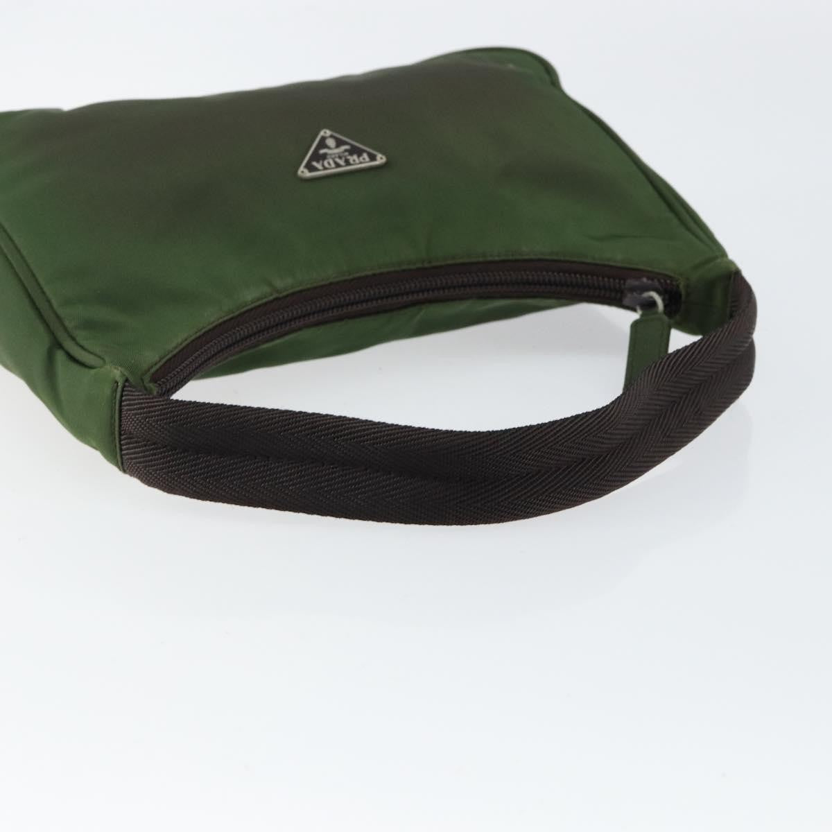 Prada PRADA Hand Bag Nylon Green Authentic 152801