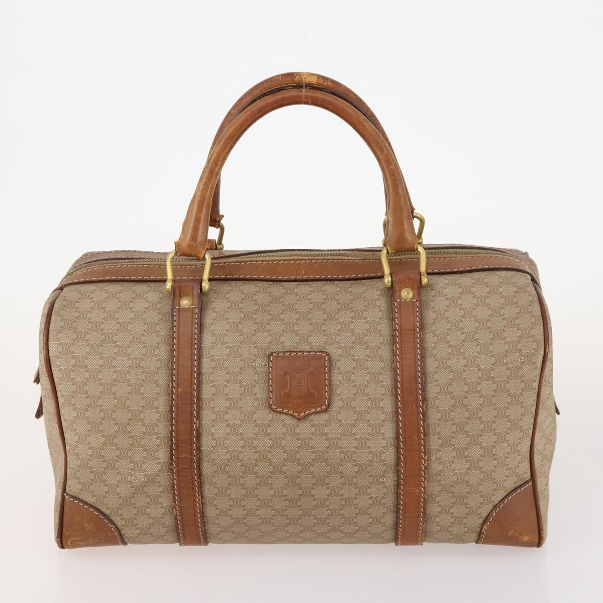 Burberrys Burberrys Cartier Celine Macadam Nova Check Bag Leather 4 Set Black Authentic BSZ449