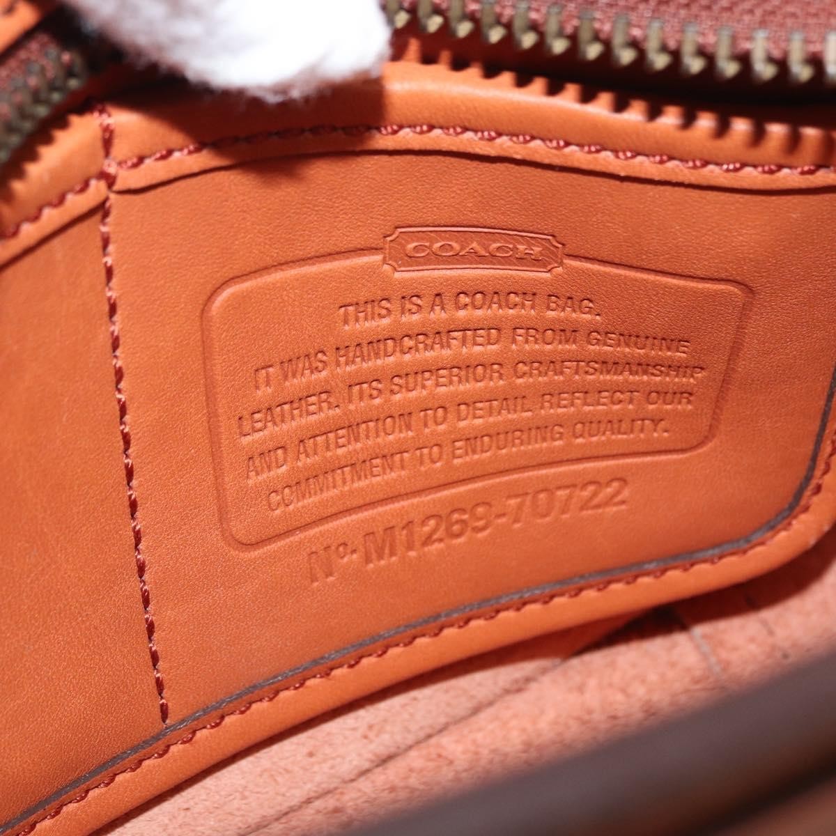 Coach Coach Body Bag Leather Brown Authentic am10204