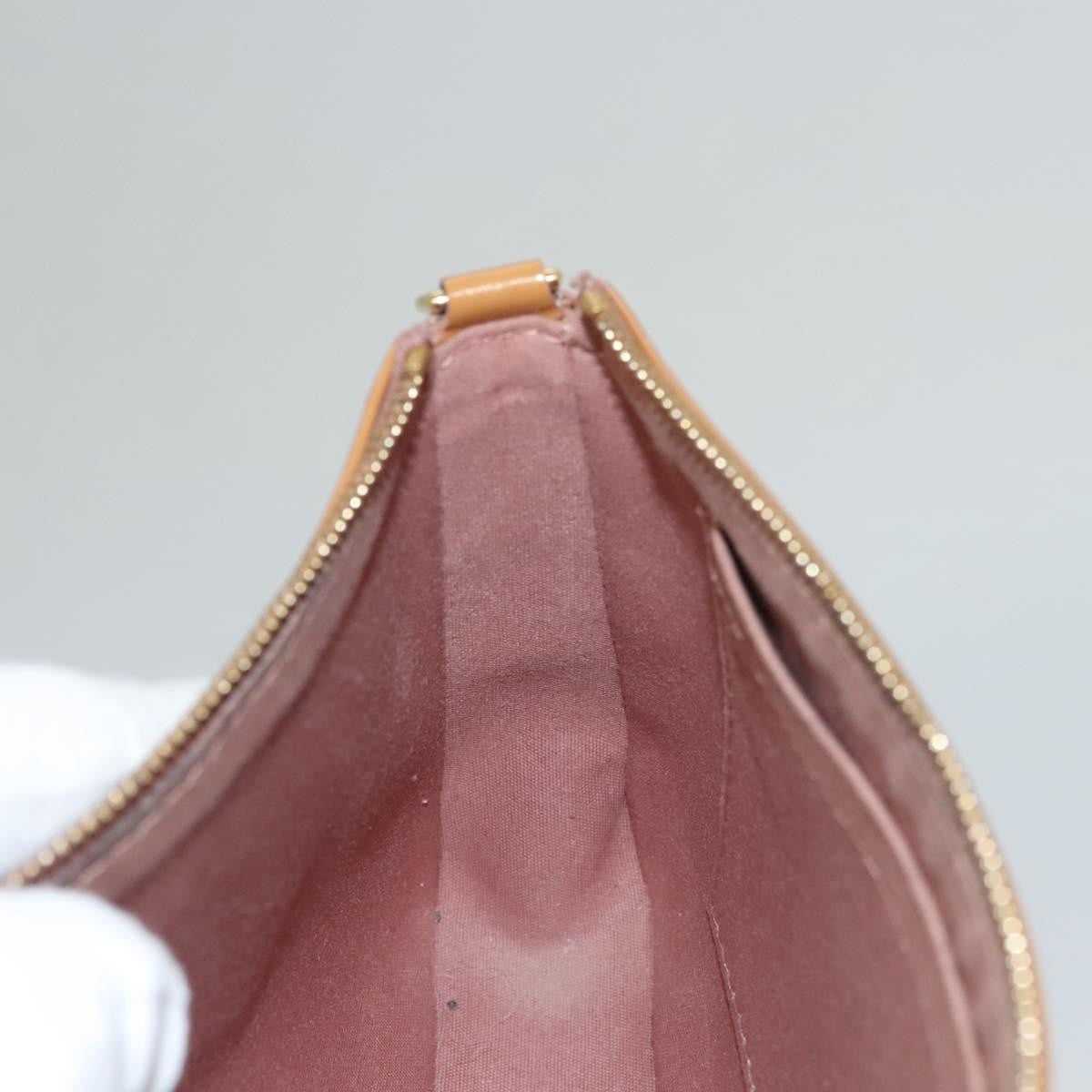 Louis Vuitton LOUIS VUITTON Vernis Pochette Accessoires Pouch Rose Velours M91575 Authentic 117712 Bag