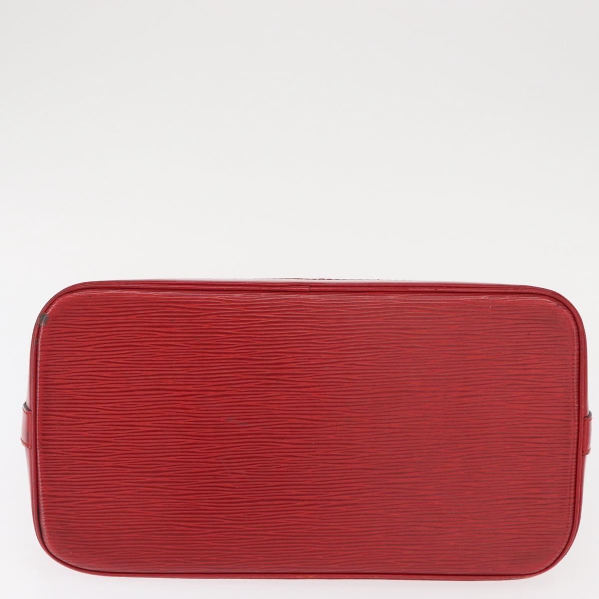 Louis Vuitton LOUIS VUITTON Epi Alma Hand Bag Castilian Red M52147 LV Authentic 158108