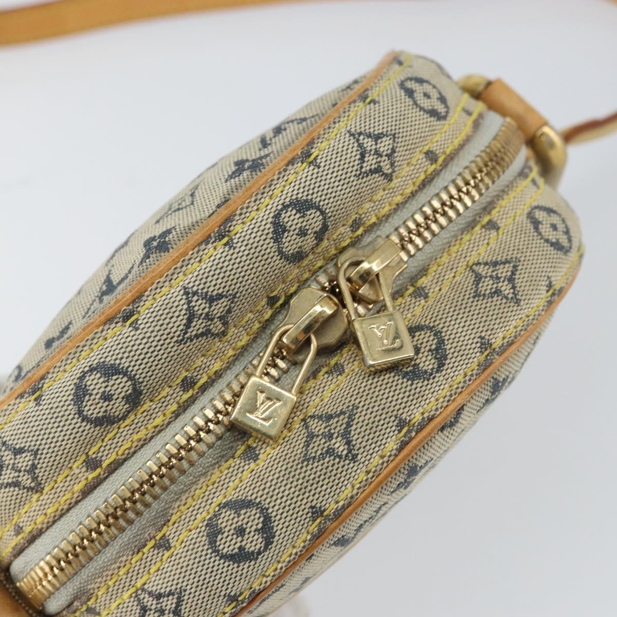 Louis Vuitton LOUIS VUITTON Monogram Mini Jeanne PM Shoulder Bag Blue M92001 LV Authentic 164196
