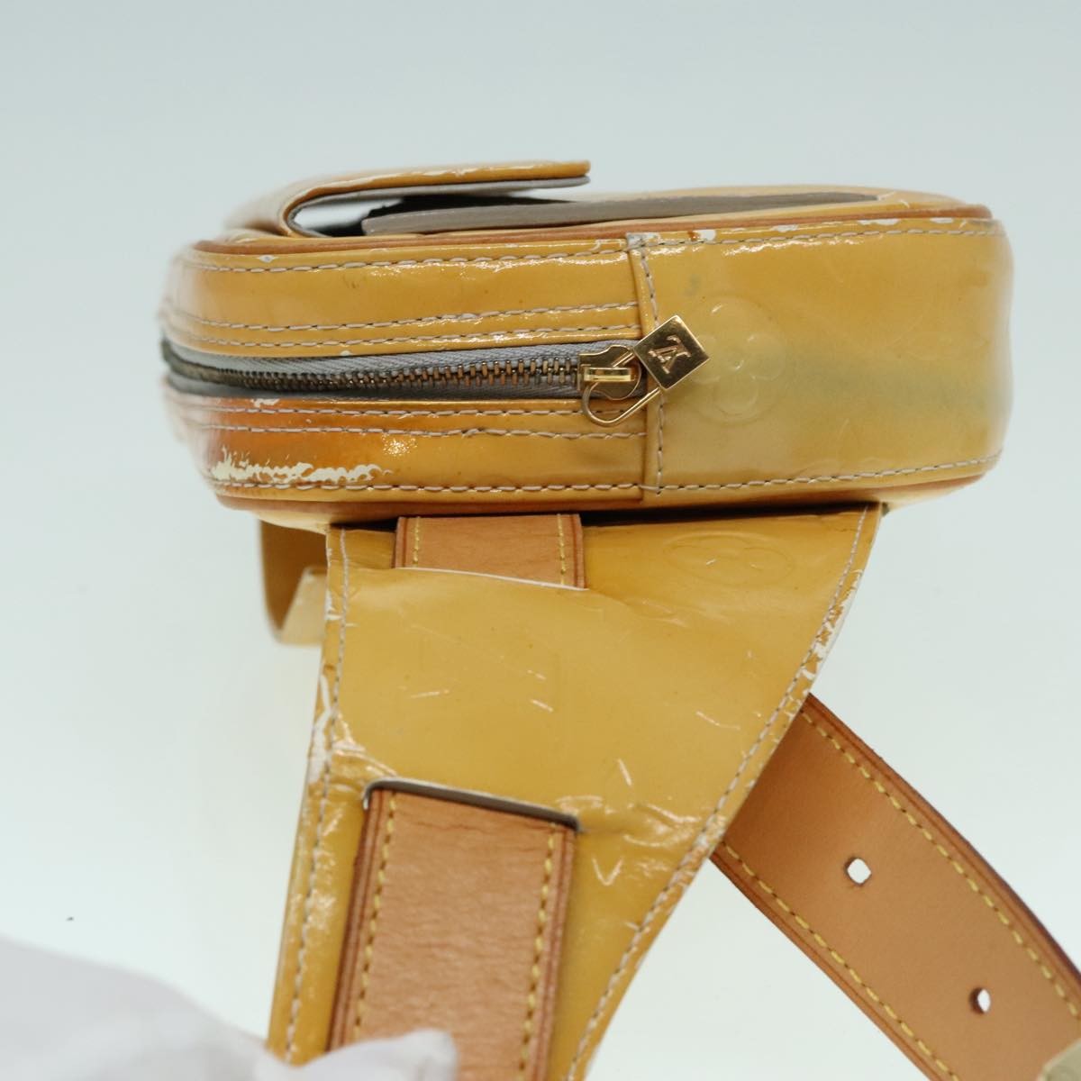 Louis Vuitton LOUIS VUITTON Monogram Vernis Fulton Waist bag Gris M91041 LV Authentic 93161