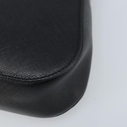 Salvatore Ferragamo Salvatore Ferragamo Gancini Shoulder Bag Leather Black Silver Authentic gh1877