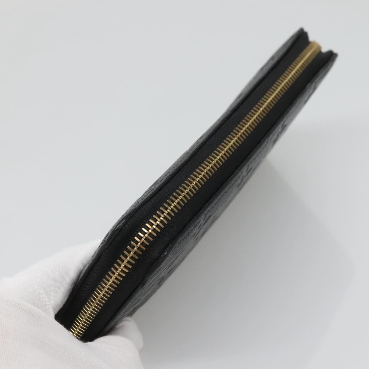 Louis Vuitton LOUIS VUITTON Monogram Empreinte Zippy Wallet Wallet Black M61864 LV Authentic hk2892 Bag