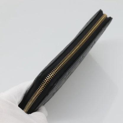 Louis Vuitton LOUIS VUITTON Monogram Empreinte Zippy Wallet Wallet Black M61864 LV Authentic hk2892 Bag