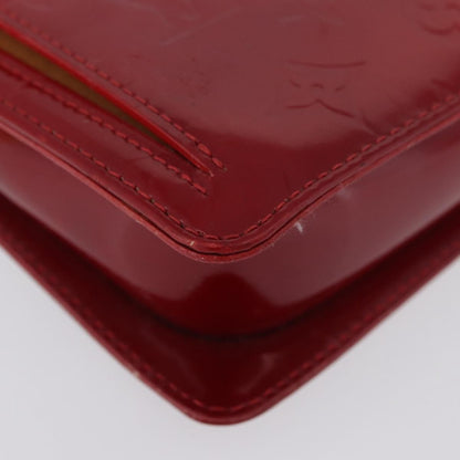 Louis Vuitton LOUIS VUITTON Monogram Vernis Motto Accessory Pouch Red M91137 LV Authentic YKZ724 Bag