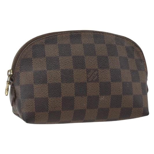 Louis Vuitton LOUIS VUITTON Damier Ebene Pochette Cosmetic PM Pouch N47516 LV Authentic 168508 Bag