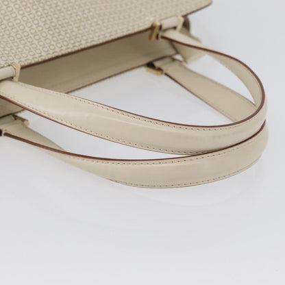 Salvatore Ferragamo Salvatore Ferragamo Gancini Hand Bag Leather 2way Ivory Gold Authentic 172181