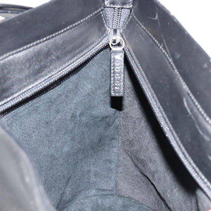 Gucci GUCCI Hand Bag Leather Black Authentic 71508