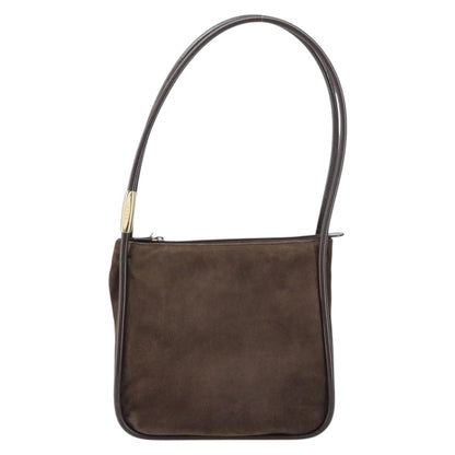 Gucci GUCCI Shoulder Bag Suede Brown Gold 000 2855 0550 0 Authentic 156851
