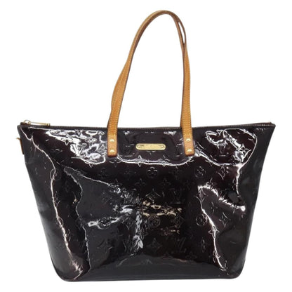 Louis Vuitton LOUIS VUITTON Monogram Vernis Bellevue GM Tote Bag Amarante M93589 Authentic 166294