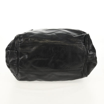 Chloé Chloé Chloe Etel Hand Bag Leather 2way Black Gold Authentic 156936