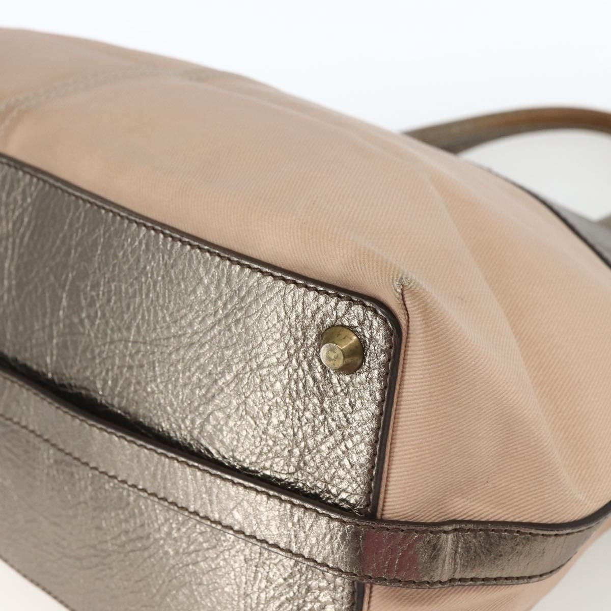 Chloé Chloé Chloe Tote Bag PVC Leather Gold Authentic 162332