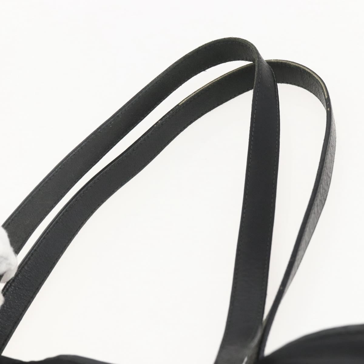 Prada PRADA Tote Bag Nylon Black Silver Authentic 160717
