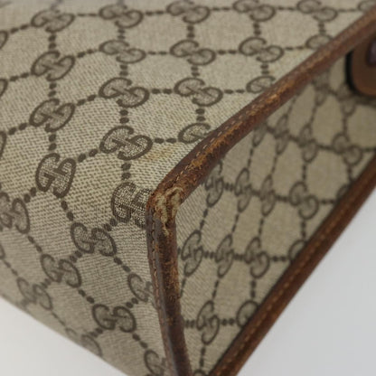 Gucci GUCCI GG Supreme Web Sherry Line Hand Bag PVC Beige Gold 002 4083 39 Authentic ka4103