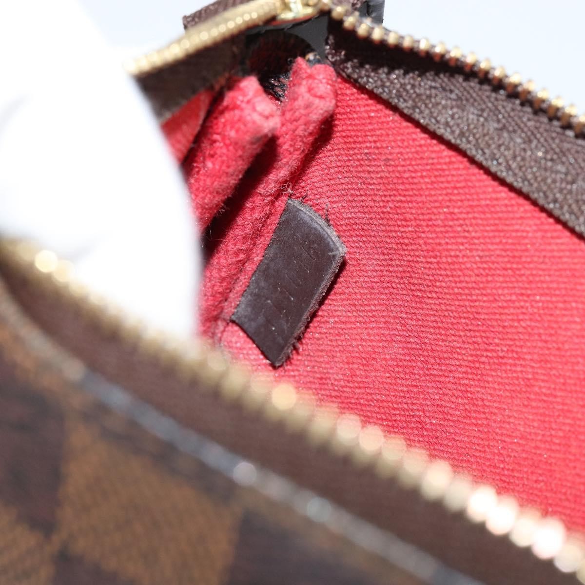 Louis Vuitton LOUIS VUITTON Damier Ebene Mini Pochette Accessoires Pouch N58009 LV Authentic 156078 Bag