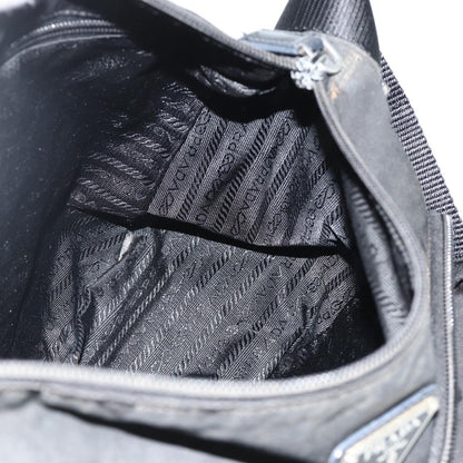 Prada PRADA Shoulder Bag Nylon Black Silver Authentic 175741